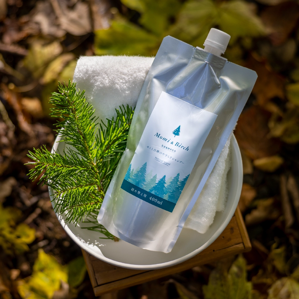 モミと白樺のやすらぎシャンプー 詰め替え用｜ナチュラルアイランド