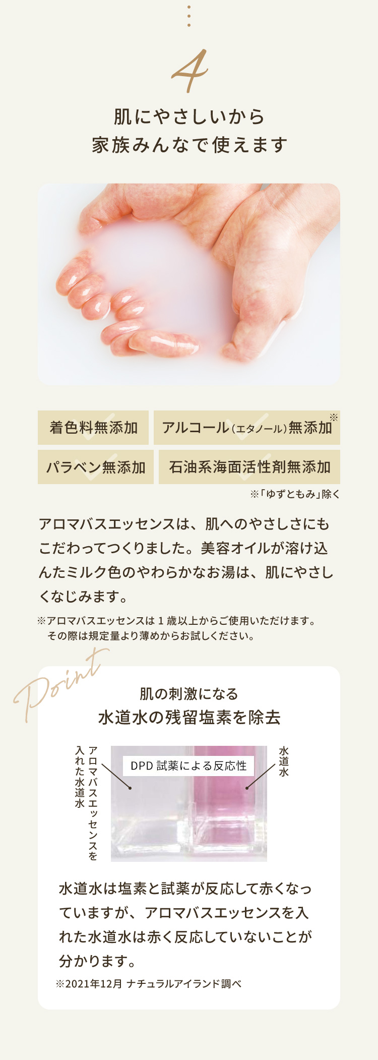 4つのこだわり 4