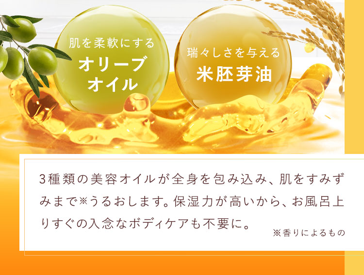 肌を柔軟にするオリーブオイル