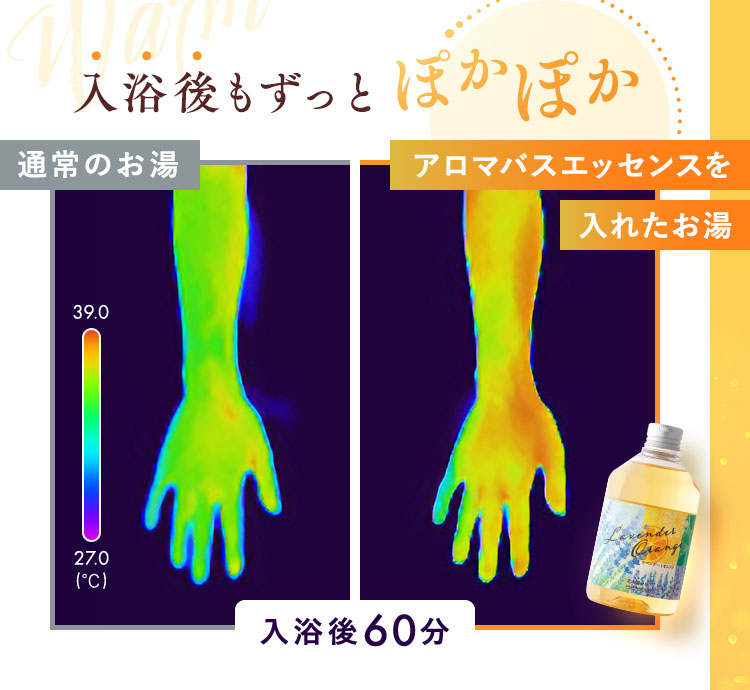 入浴後もずっとぽかぽか