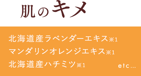 肌のキメ
