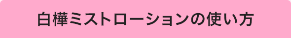 白樺ミストローションの使い方
