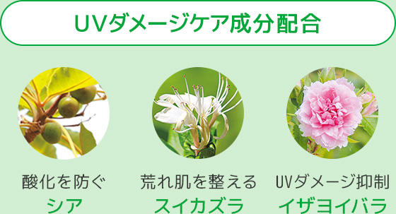 ＵＶダメージケア成分配合