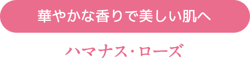 華やかな香りで美しい肌へ 華やかハマナス・ローズ
