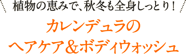  ゆらぎやすい季節の集中ケアに！カレンデュラの高保湿ローション&美容オイル
