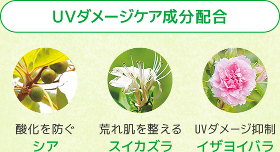 ＵＶダメージケア成分配合