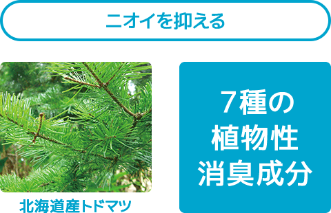 ニオイを抑える