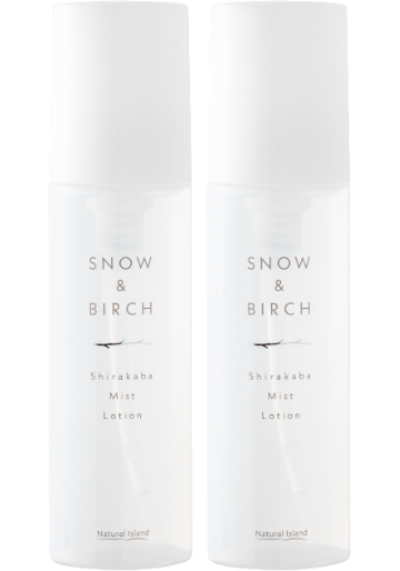 雪と白樺。2本セット