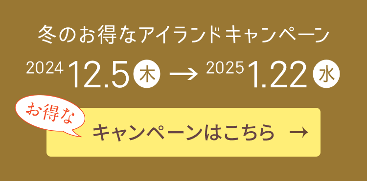 冬のお得なアイランドキャンペーン