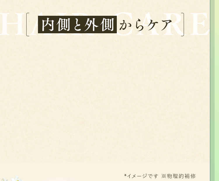 内側と外側からケア