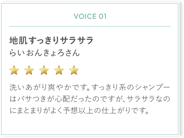 地肌すっきりサラサラ らいおんきょろさん